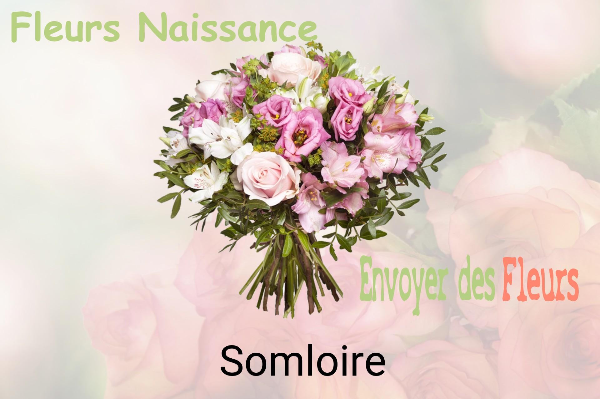 Bouquet de fleurs de naissance livré à Somloire